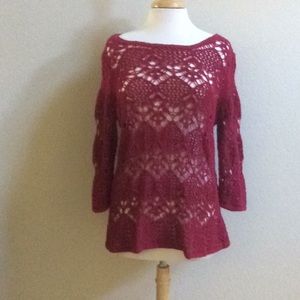 Coldwater Creek Crocheted Sweater